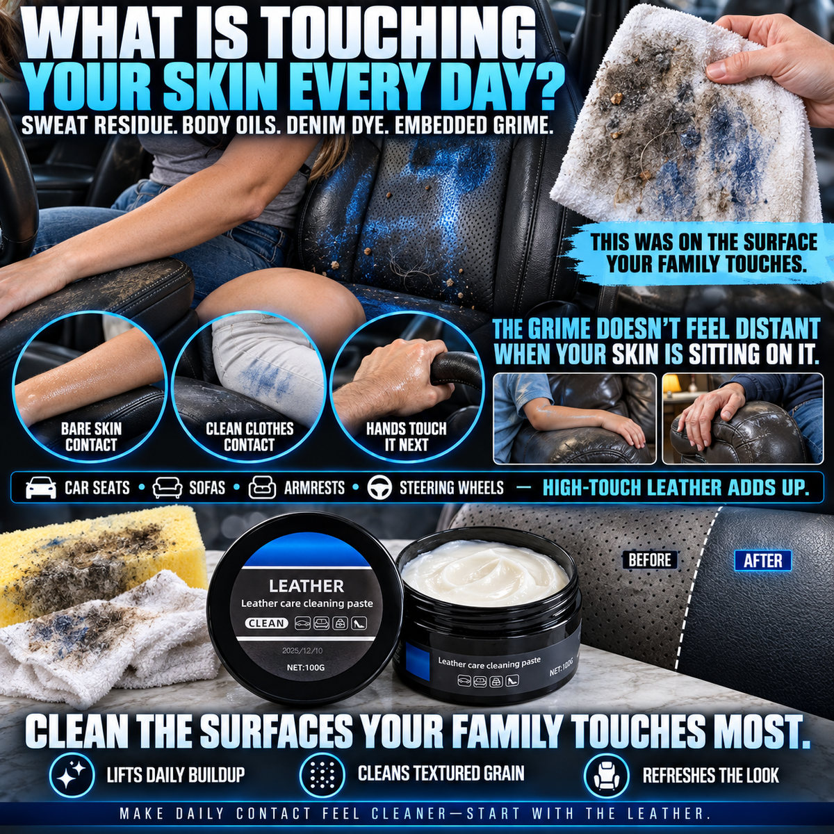 🔥 Limited-time offer 🔥 Premium Leather Care Paste-Suitable for all leather goods-8RH7