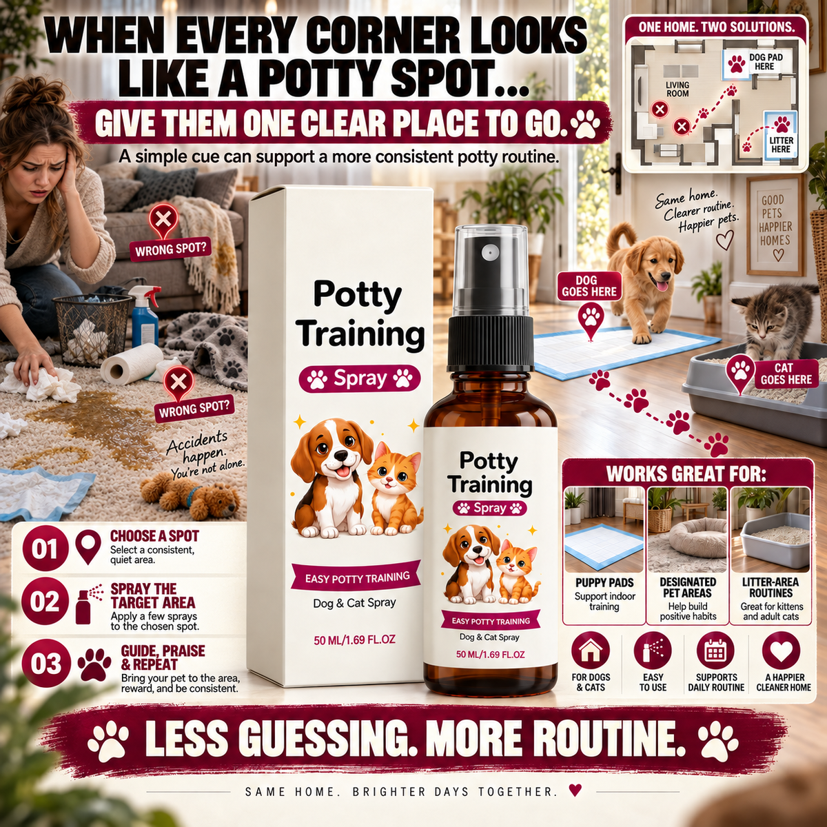 Potty Training Spray 💥 - Stop Repeat Accidents Before Your Rugs, Floors & Furniture Get Ruined-8CR5