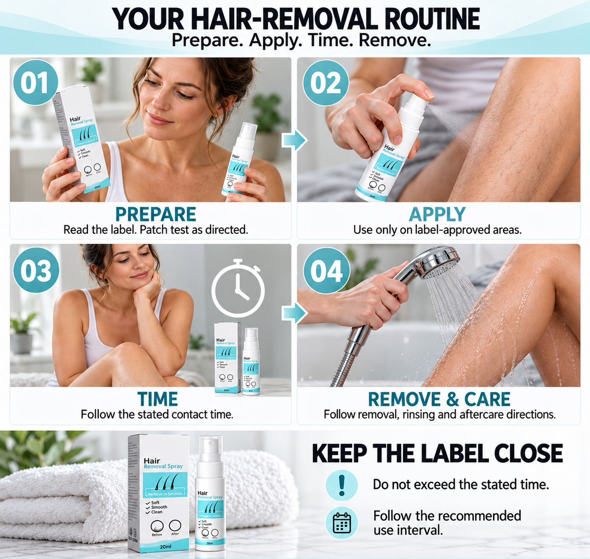 💸 Hair Removal Spray — Another Wax Appointment. Another Bill. Bring Your Routine Home. 🏠