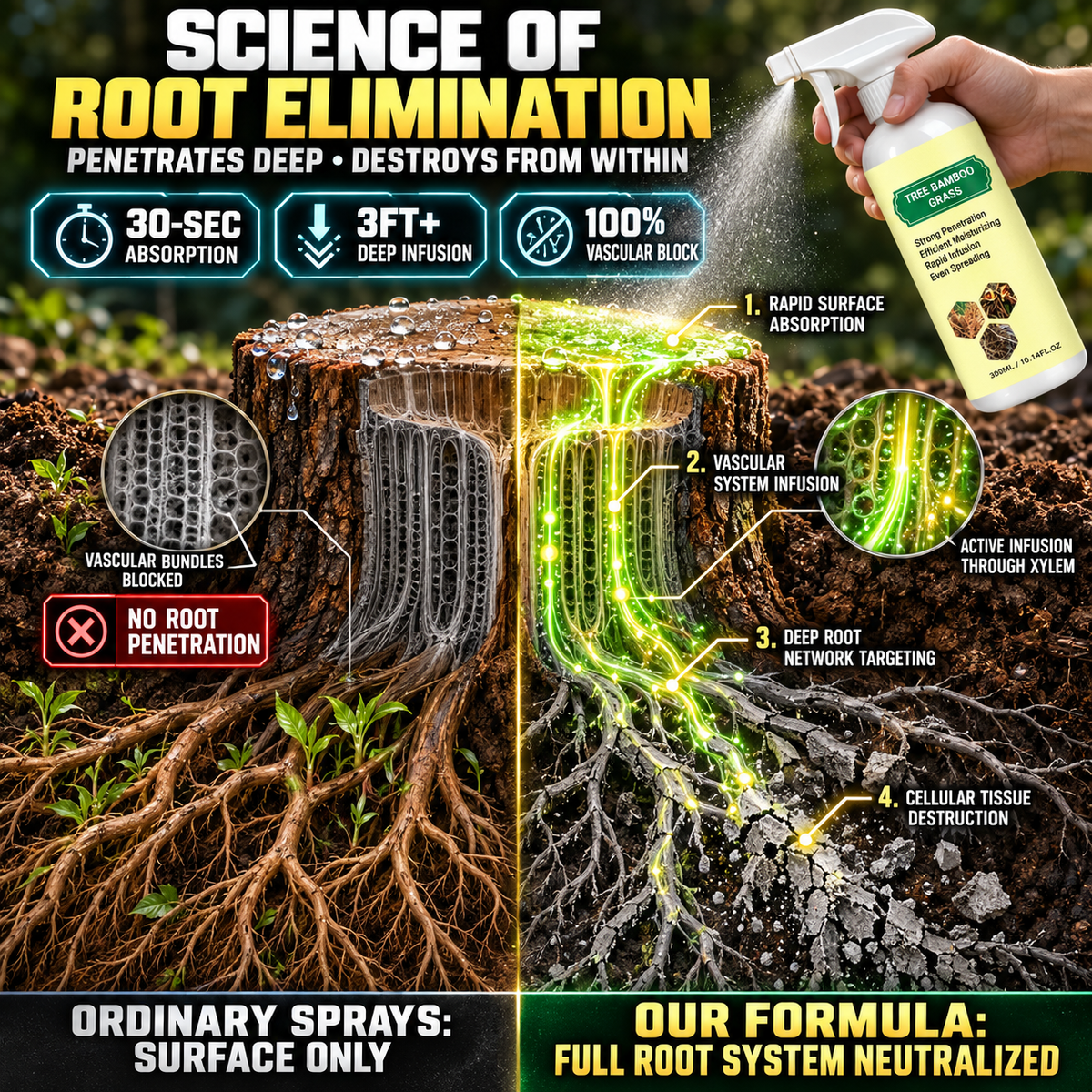 🔥 Limited-time offer 🔥Blocker Root Spray 💥 - Stop Roots Before They Damage Your Yard, Driveway & Fence and Leave You With Big Repair Bills-8RH7