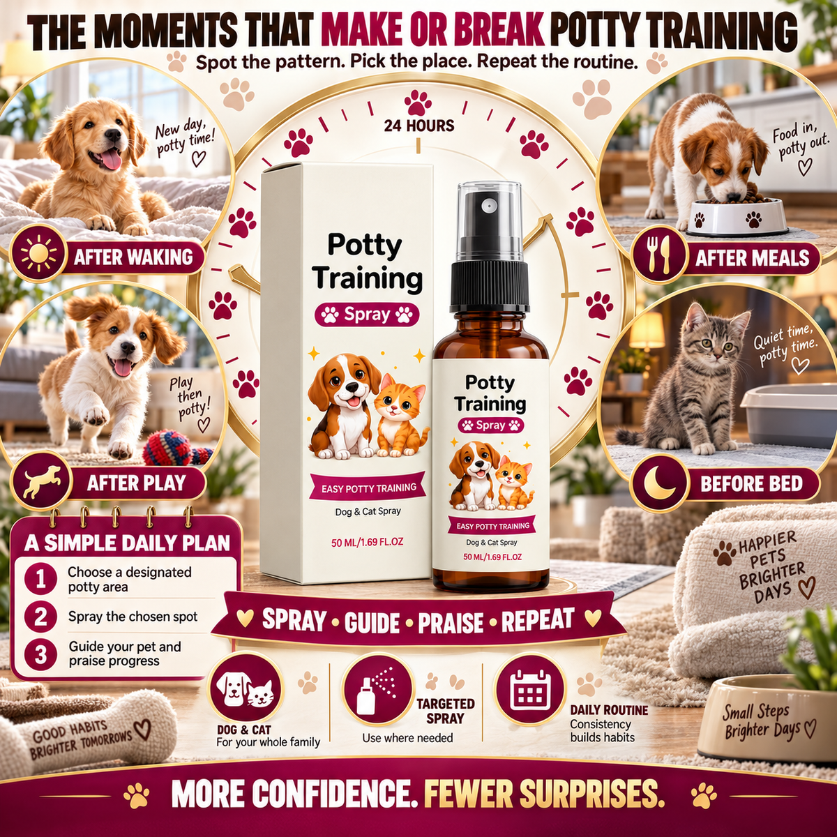 Potty Training Spray 💥 - Stop Repeat Accidents Before Your Rugs, Floors & Furniture Get Ruined-8CR5