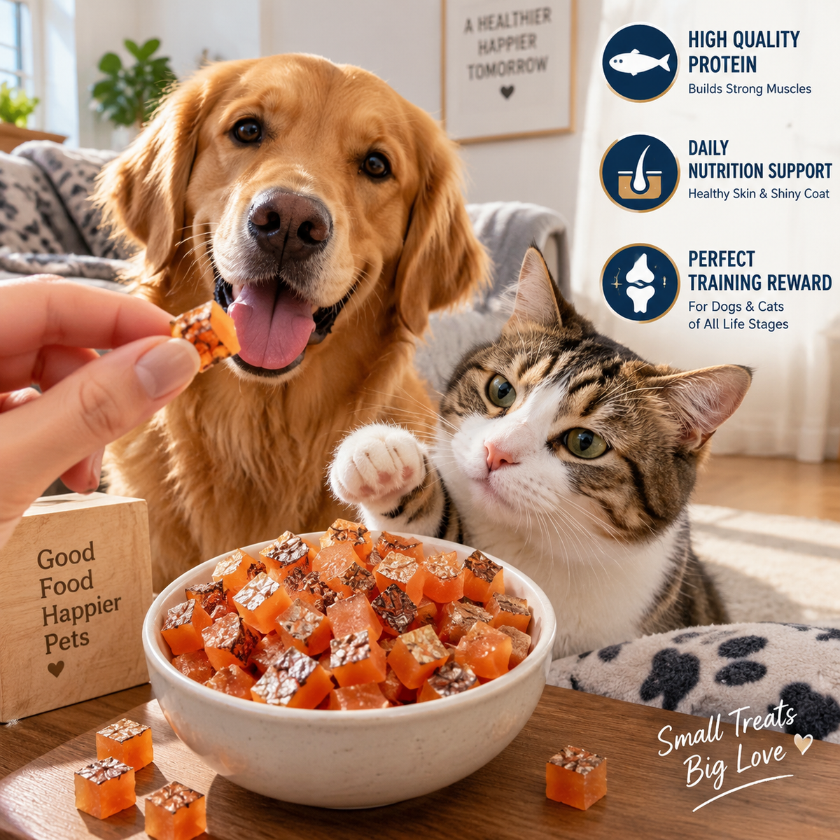 Premium Atlantic Salmon 🐟 Rich in Omega‑3 & Protein for Healthy Skin & Shiny Coats-8RH7