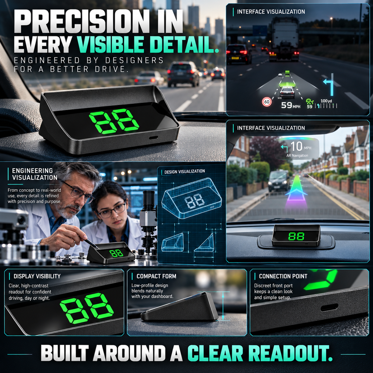 🚨 STOP DRIVING BLIND! ApexDrive  Intelligent GPS HUD – See Your Speed, Direction & Road Alerts Without Taking Your Eyes Off the Road 🚘⚡🛰️-8RH7