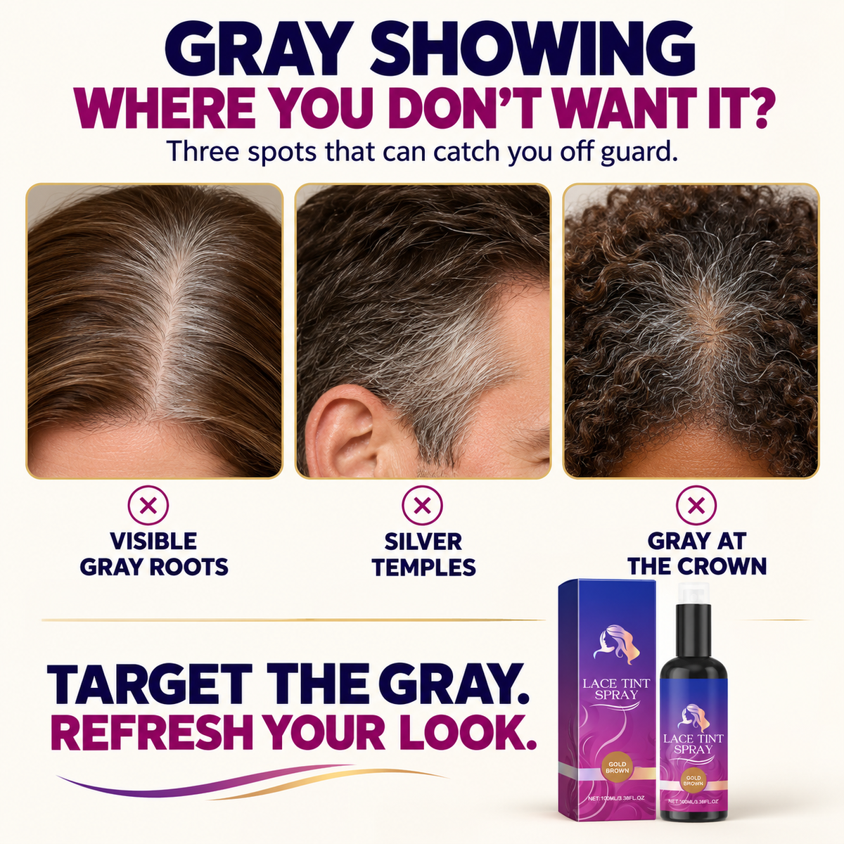 ✨ ShadeRevive  Root Touch-Up Spray - Cover Stubborn Grays, Match Your Hair Color & Look Years Younger!-8CR5