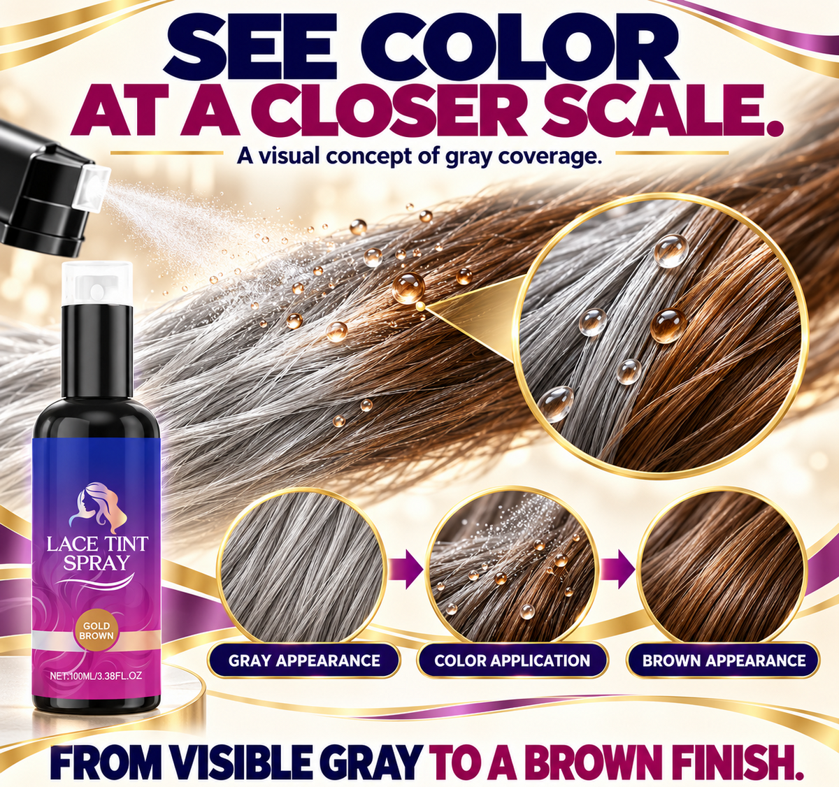 ✨ ShadeRevive  Root Touch-Up Spray - Cover Stubborn Grays, Match Your Hair Color & Look Years Younger!-8CR5