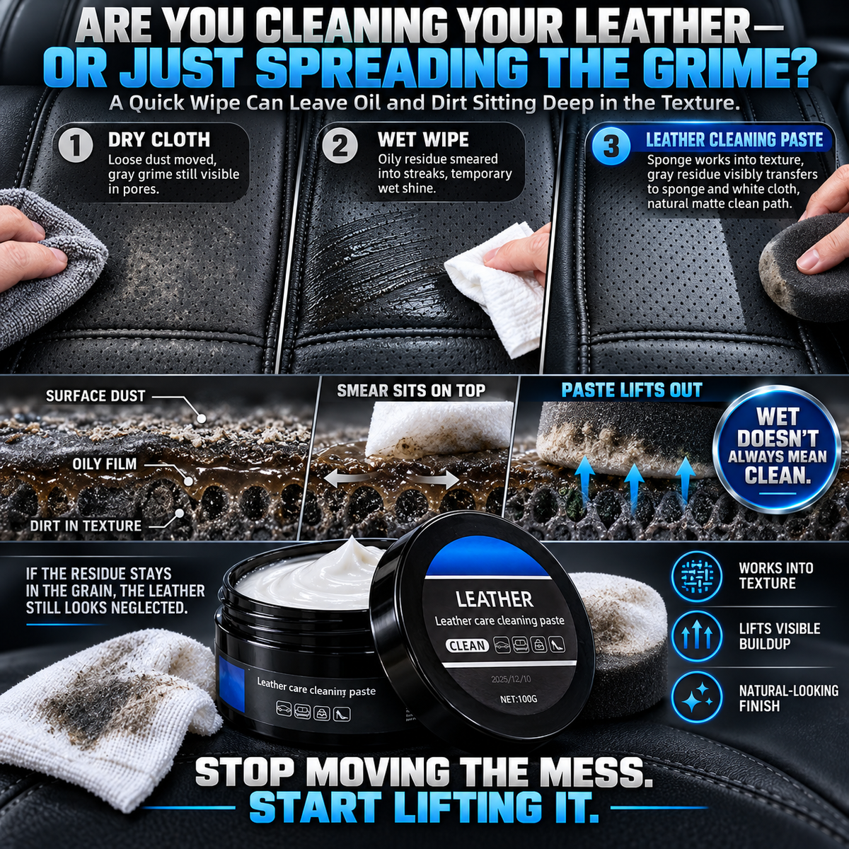 🔥 Limited-time offer 🔥 Premium Leather Care Paste-Suitable for all leather goods-8RH7