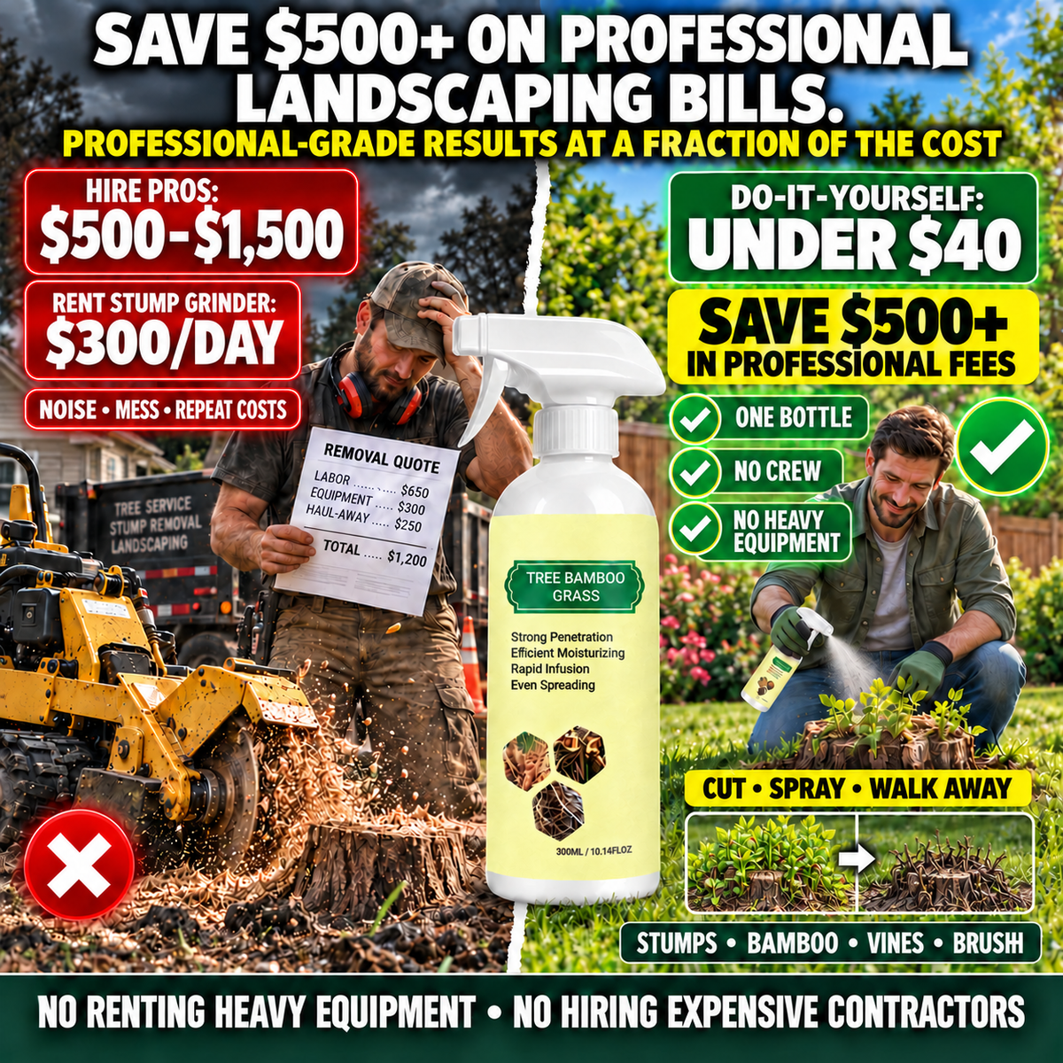 🔥 Limited-time offer 🔥Blocker Root Spray 💥 - Stop Roots Before They Damage Your Yard, Driveway & Fence and Leave You With Big Repair Bills-8RH7
