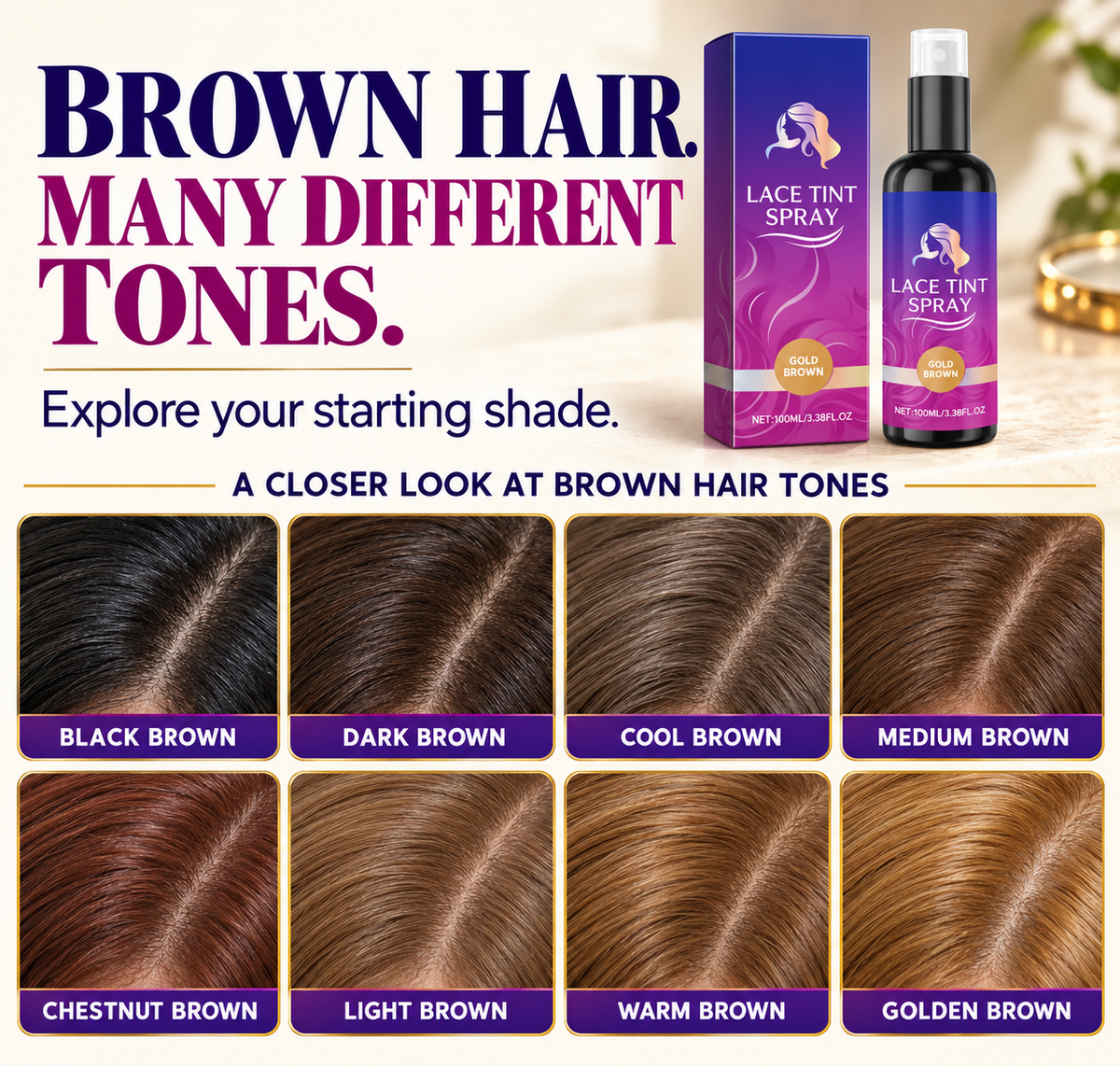 ✨ ShadeRevive  Root Touch-Up Spray - Cover Stubborn Grays, Match Your Hair Color & Look Years Younger!-8CR5