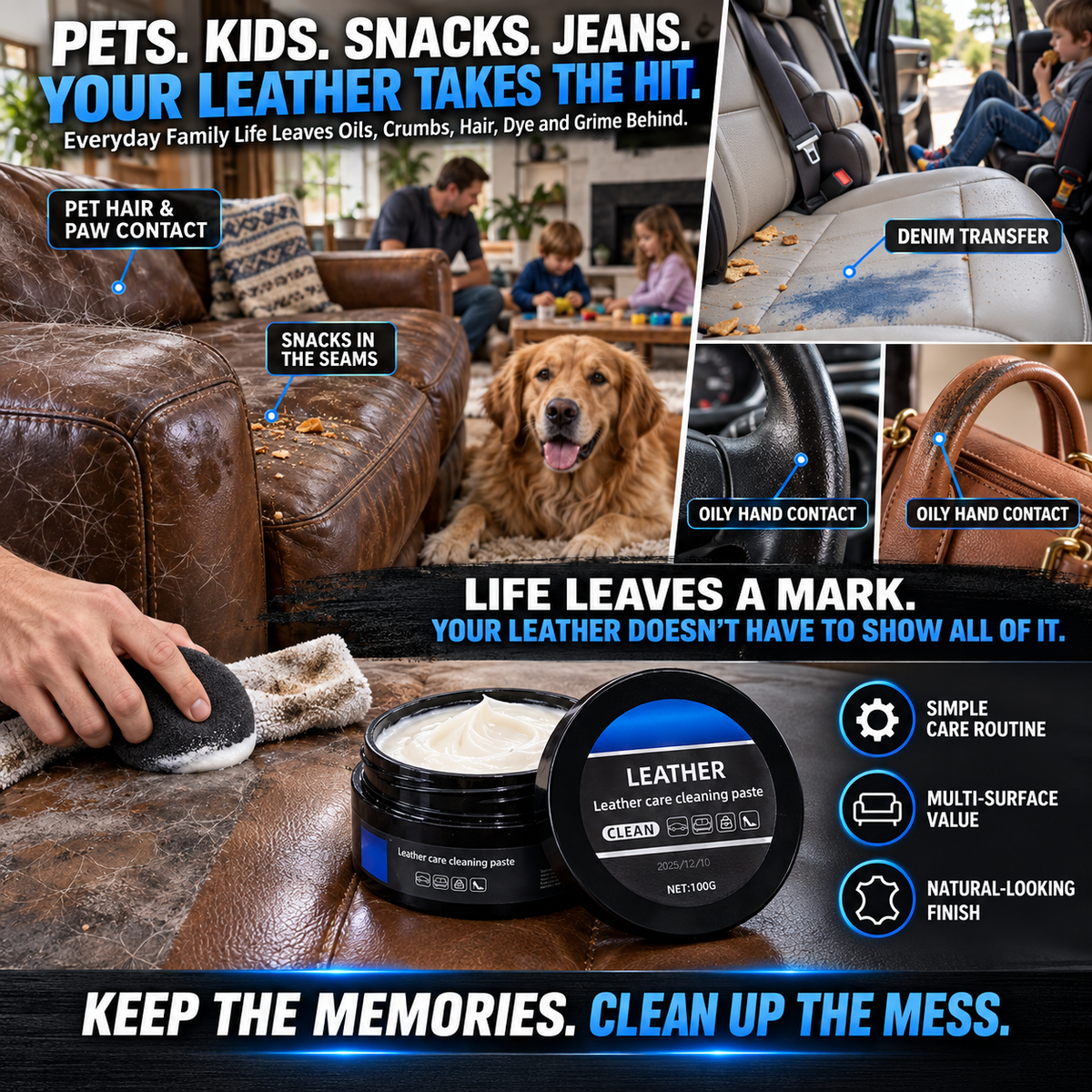 🔥 Limited-time offer 🔥 Premium Leather Care Paste-Suitable for all leather goods-8RH7