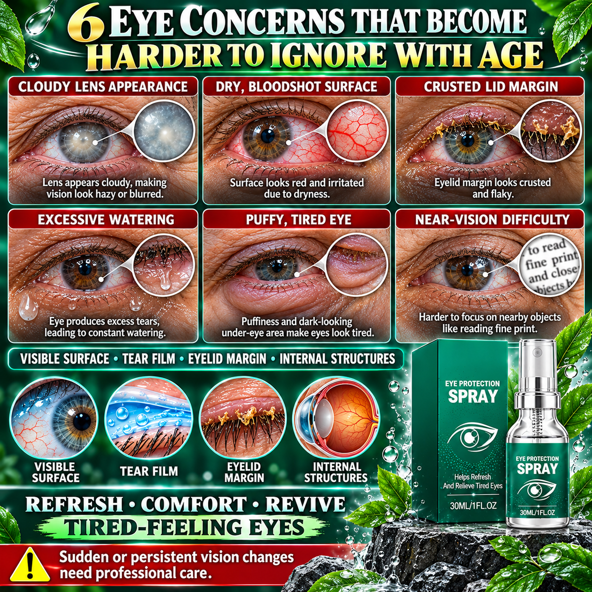 Clairvue Lutein Eye Mist – Blurry Pages, Harsh Headlights, and Cataract Worries? Your Eyes Deserve a Daily Care Ritual 👁️📖🌙⚠️-8CR5