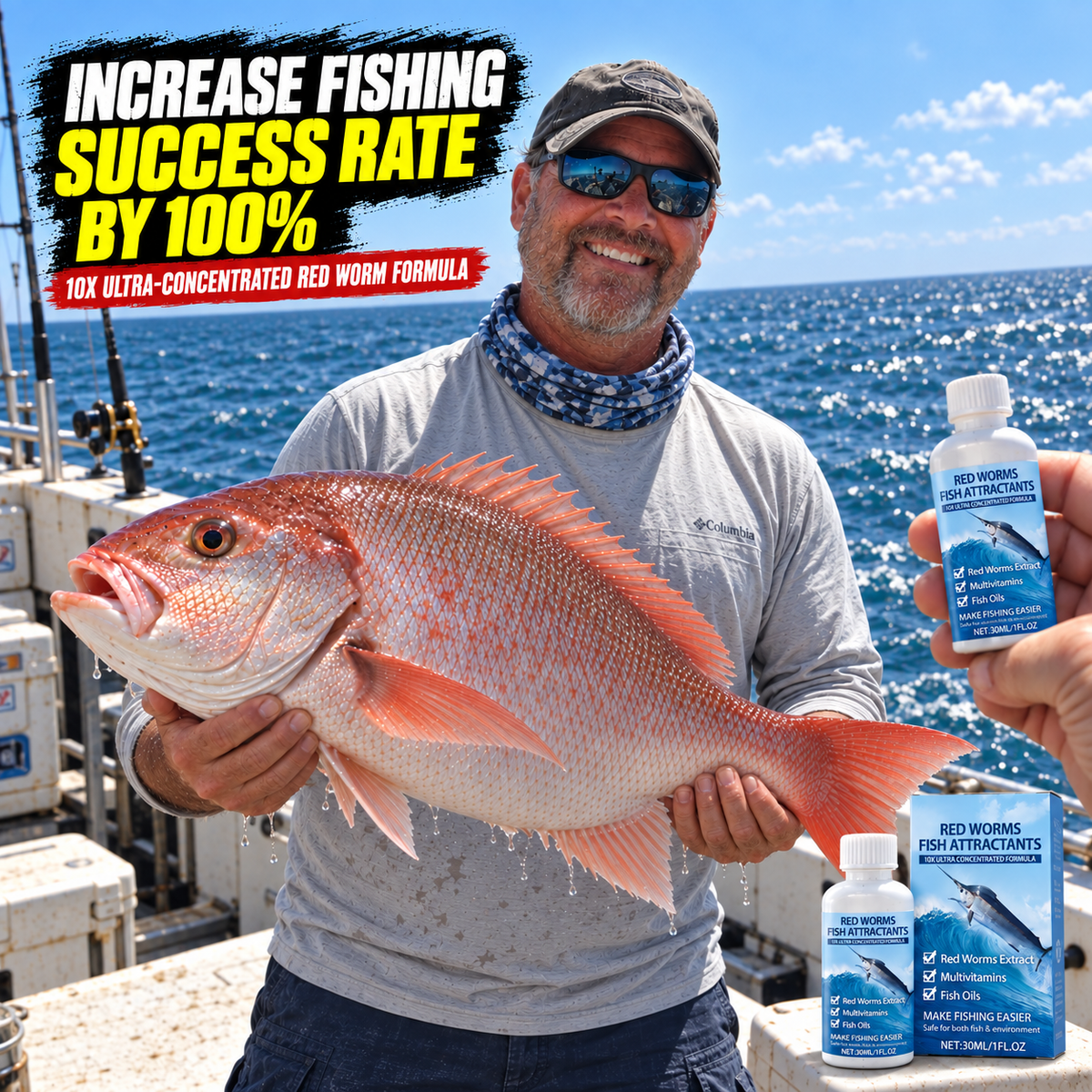 🎣TURN YOUR BAIT INTO A FISH MAGNET🐟10X Predator Signal Technology🌊ONE DROP. MAKE FISH FIND YOUR BAIT-8JX3