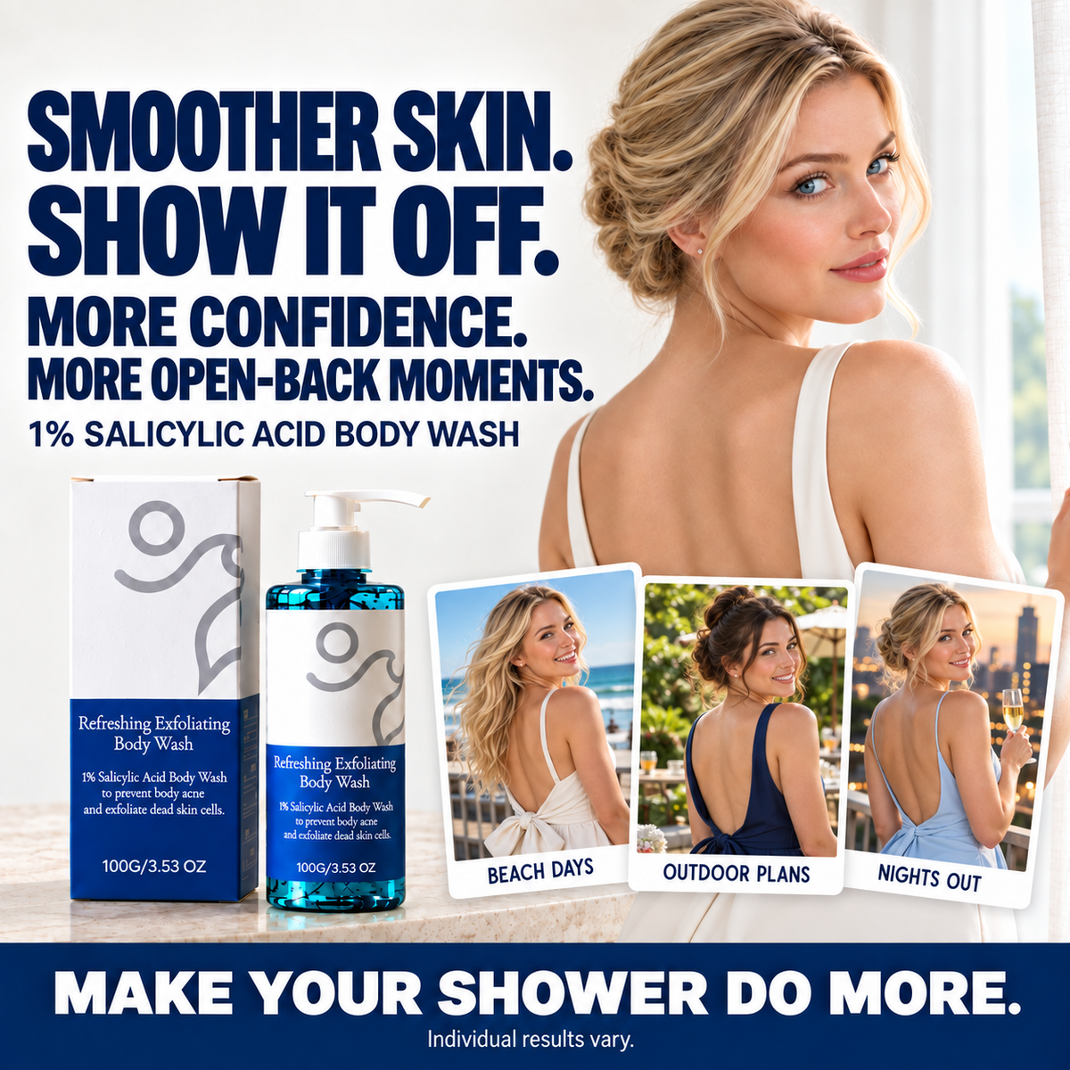 🔥 Flash Sale 🔥 Salicylic Acid Exfoliating Body Wash 🚿 Smoothing for Keratosis Pilaris & Body Acne-8RH7