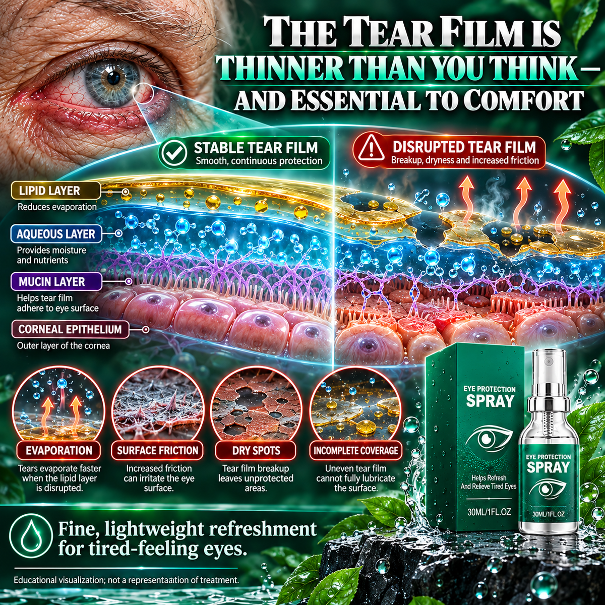 Clairvue Lutein Eye Mist – Blurry Pages, Harsh Headlights, and Cataract Worries? Your Eyes Deserve a Daily Care Ritual 👁️📖🌙⚠️-8CR5