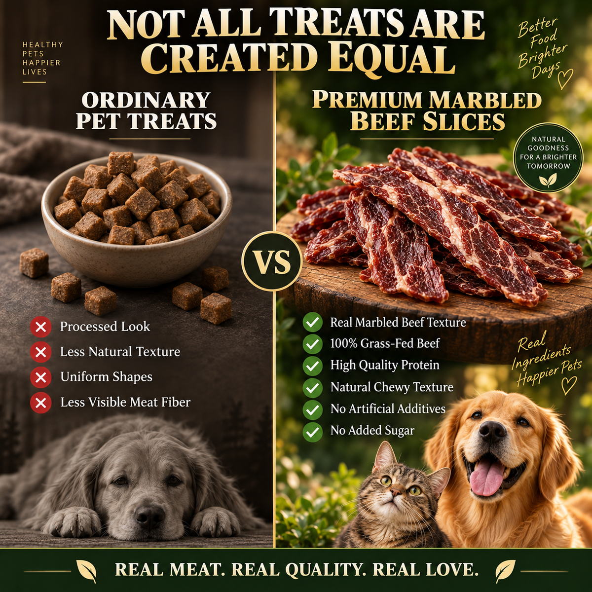 🥩All‑Natural Pet Beef Jerky🐶Supports Muscle, Skin & Coat for Dogs & Cats of All Ages🐱-8JX3